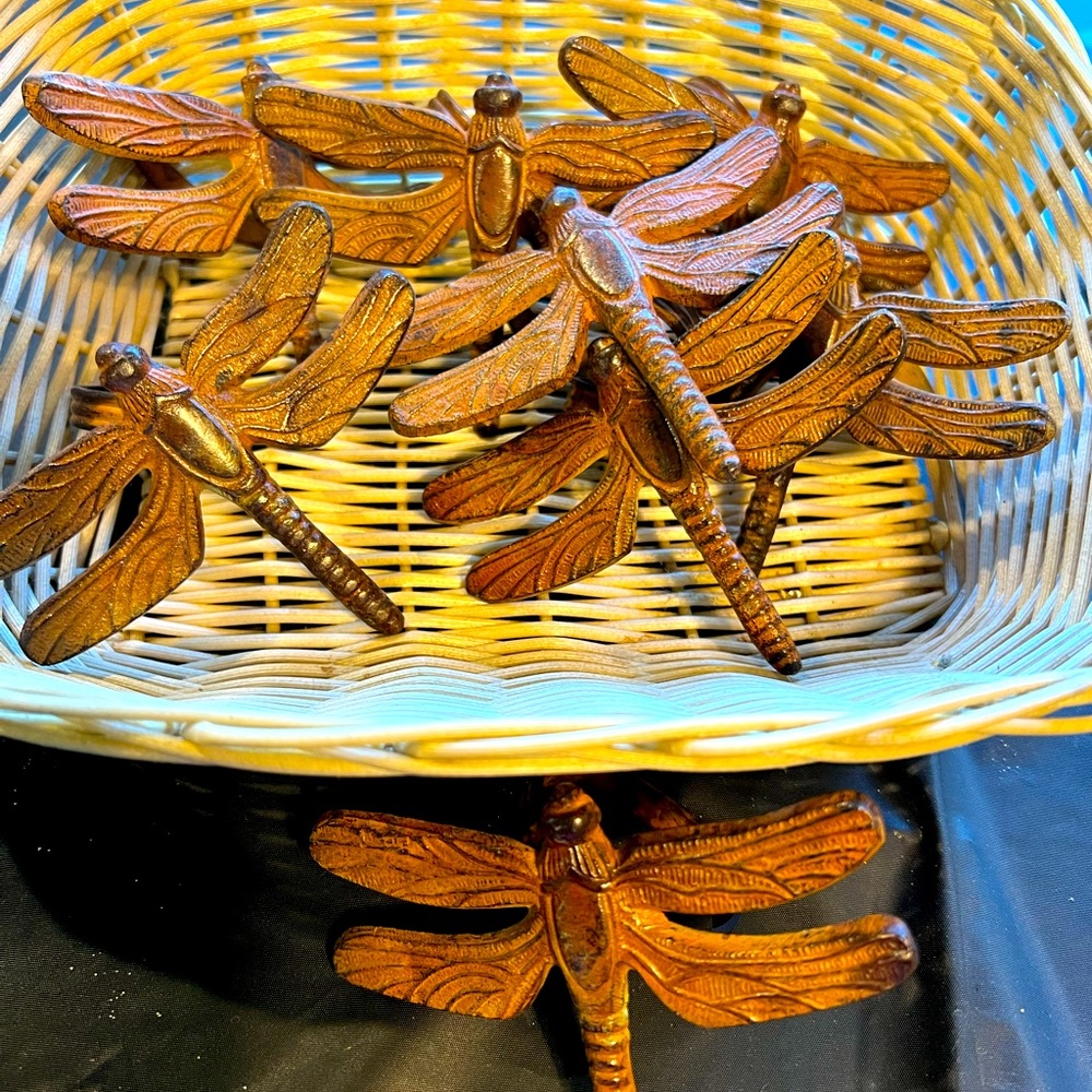 8 Metal Dragonfly Napkin holders